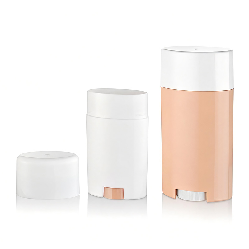 Kapacitet 50 gram/75 gram oval plastbehållare för deodorantstick