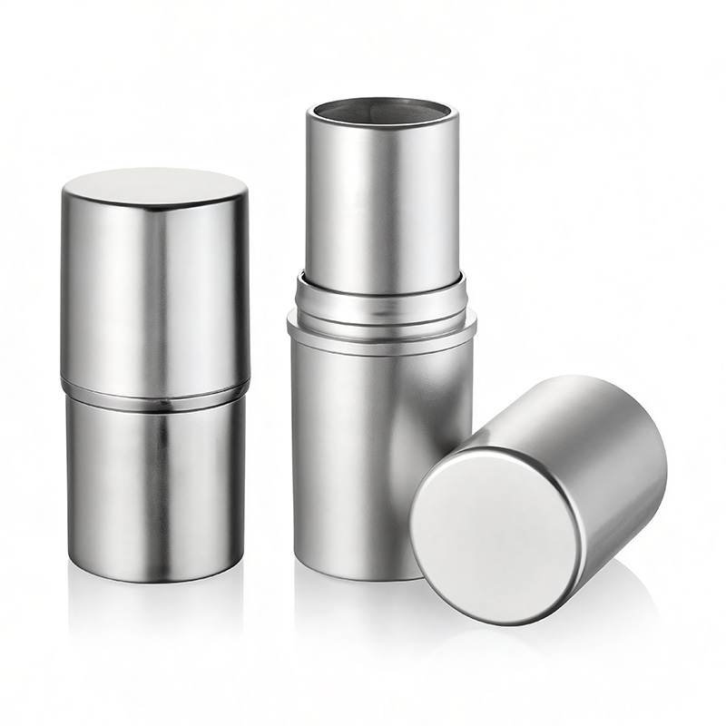 6 gram plast rund blush stick-behållare i ministorlek